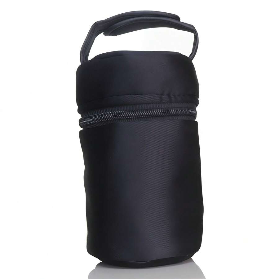 1 kom crna termo torba za flašicu, vodootporna, lagana, pogodna za kolica, kompatibilna sa Tommee Tippee flašicama