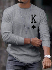 Muška majica dugih rukava sa poker printom