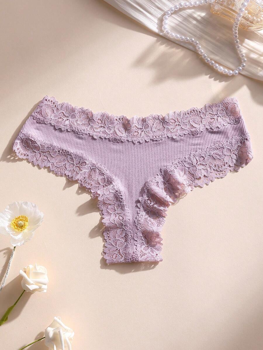 5 kom ženskih seksi čipkastih bešavnih gaćica, meke, udobne i prozračne