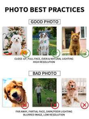 1pc Personalized Pet Blanket Using Pet Photo + Name Custom Dog Portrait Blanket Dog Blankets Cat Picture Blanket Pet Photo Pet Parent Gift, Gotcha Day Gift