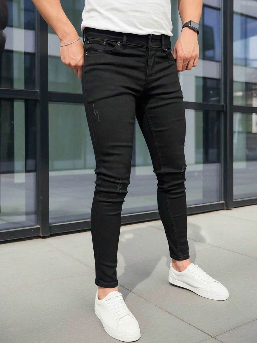Muške uske farmerke od teksasa, pantalone uskog kroja