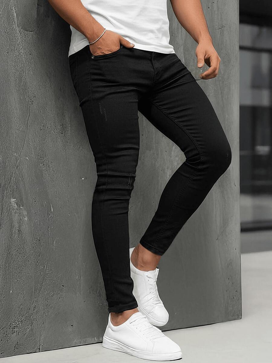 Muške uske farmerke od teksasa, pantalone uskog kroja