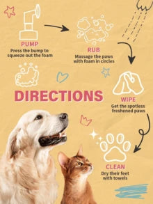 1pc/3pcs Paw Cleaner - No-Rinse Foaming Cleanser For Dog Lover And Dog Mom Loves And Cat Lover And Cat Mom Loves Gentle And | Pleasant Smell Deep Cleans Cat/Dog Lover Gift And Dog/Cat Mom Love Pet Paws Includes Removable Soft Silicone Brush
