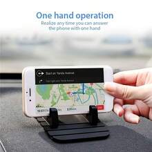 Multi-Functional Silicone Dashboard Phone Holder - Non-Slip Installation, Ideal Compatible With Iphone, And Home Use, Available In Black And White