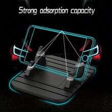 Multi-Functional Silicone Dashboard Phone Holder - Non-Slip Installation, Ideal Compatible With Iphone, And Home Use, Available In Black And White