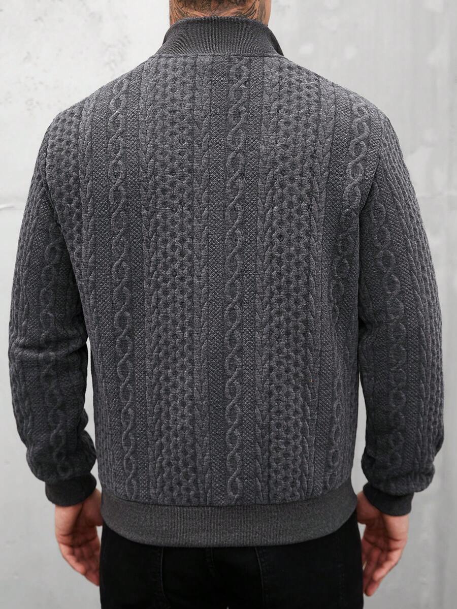 Muški jesenji smart casual duks na četvrt ziper