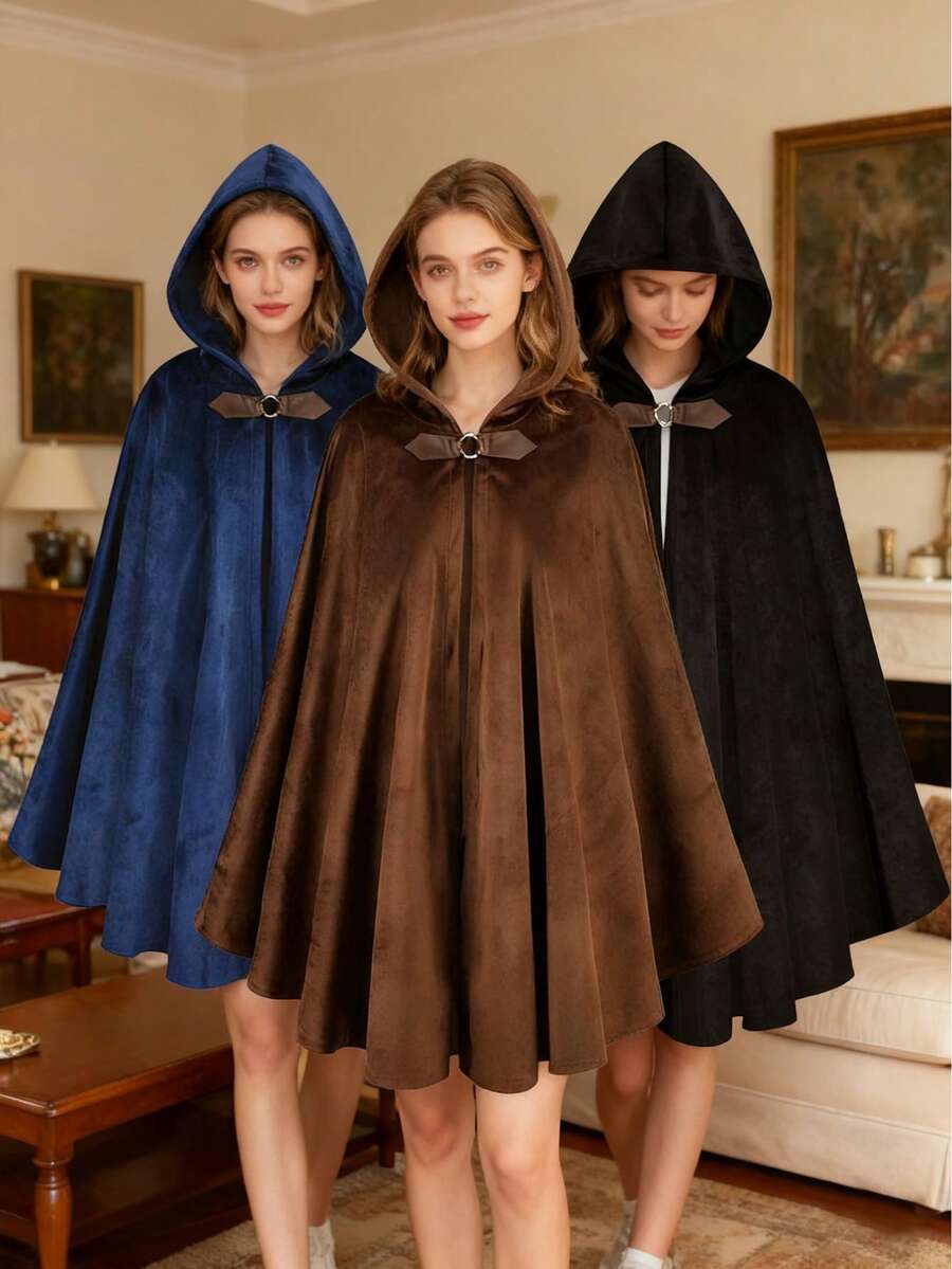 Bademantil od koralnog flisa sa kapuljačom, slepi miš