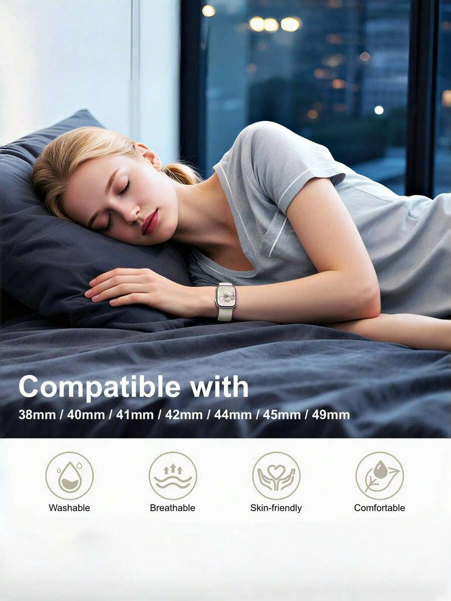 Unisex modni ležerni kaiš za sat od silikona , kompatibilan sa Apple Watch 38mm 40mm 41mm 45mm 46mm 44mm 49mm
