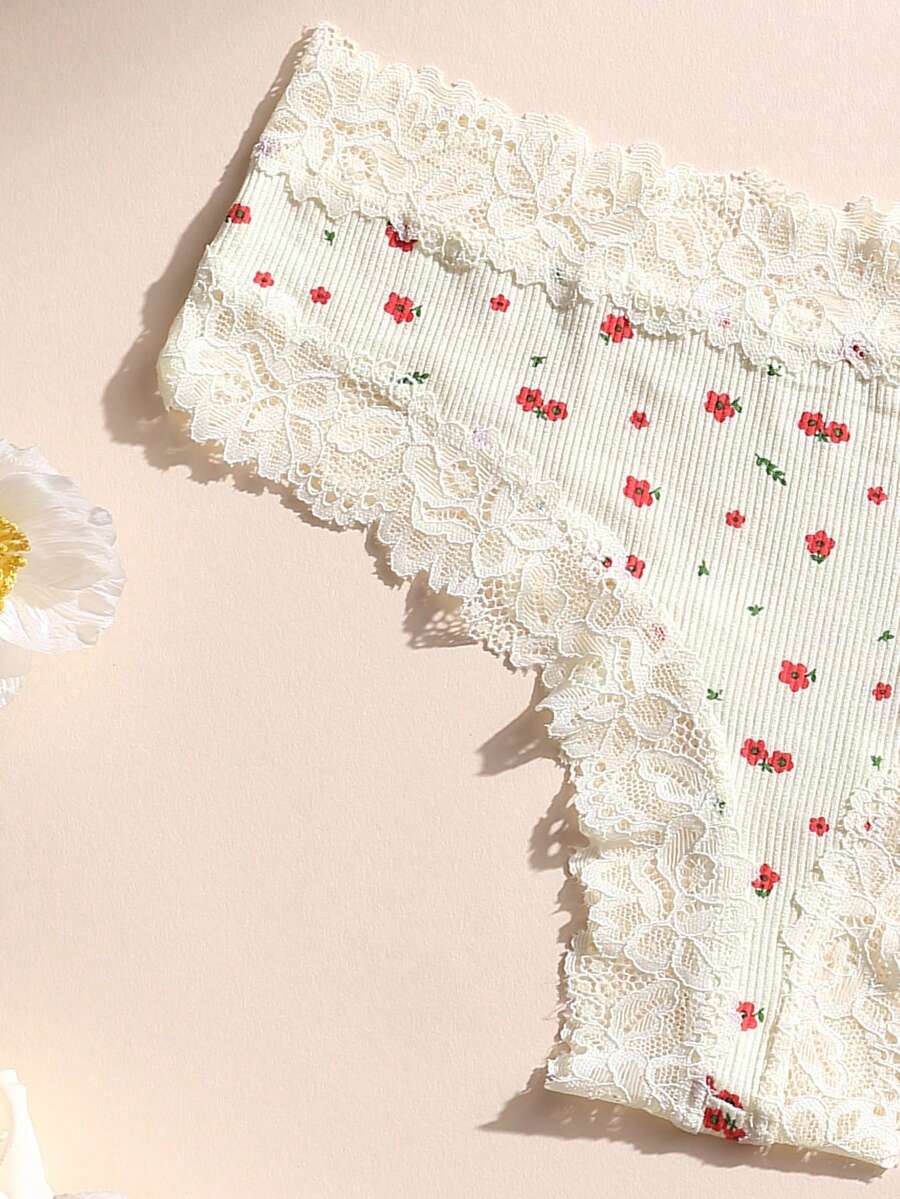 5 kom ženskih seksi čipkastih bešavnih gaćica, meke, udobne i prozračne