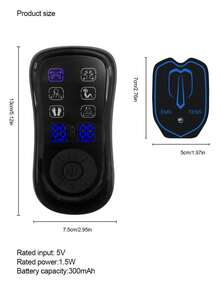 Dual Output TENS Pulse Massager, EMS Pulse Massage Technology, 6 Massage Modes, 19 Intensity Levels