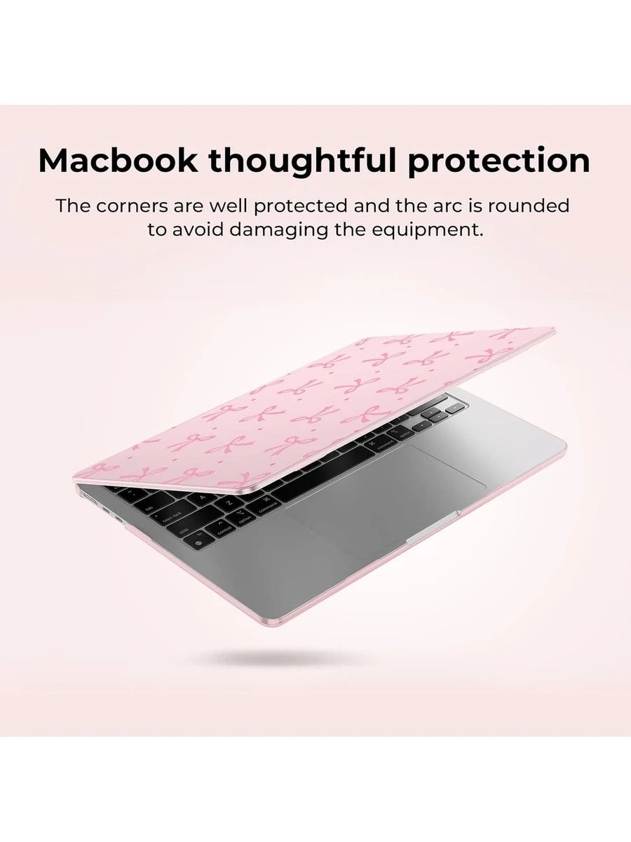 Prozirna zaštitna futrola za laptop sa mašnom, kompatibilna sa Apple notebook računarima