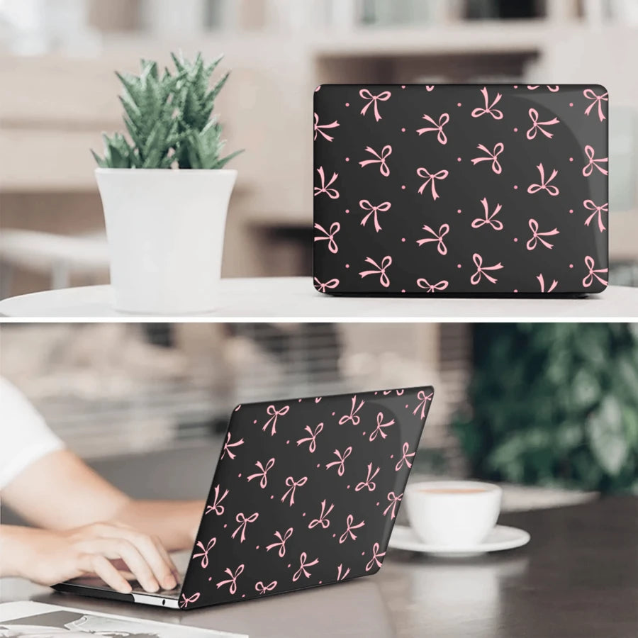 Prozirna zaštitna futrola za laptop sa mašnom, kompatibilna sa Apple notebook računarima