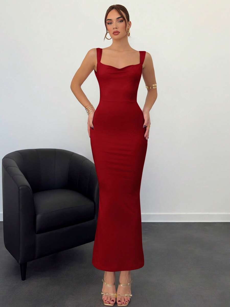 Elegantna Haljina sa Mašnom za Žene