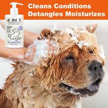 1Pc 4-In-1 Pet Shampoo, Deep Cleanses, Moisturizes, And Nourishes Pets; Gentle And Non-Irritating; Suitable For Cleaning Pets (Cats And Dogs)