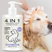 1Pc 4-In-1 Pet Shampoo, Deep Cleanses, Moisturizes, And Nourishes Pets; Gentle And Non-Irritating; Suitable For Cleaning Pets (Cats And Dogs)