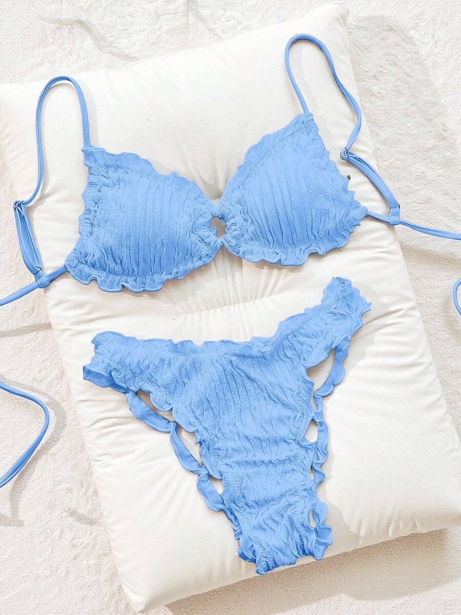 Jednobojni  Casual Bikini Set za Žene