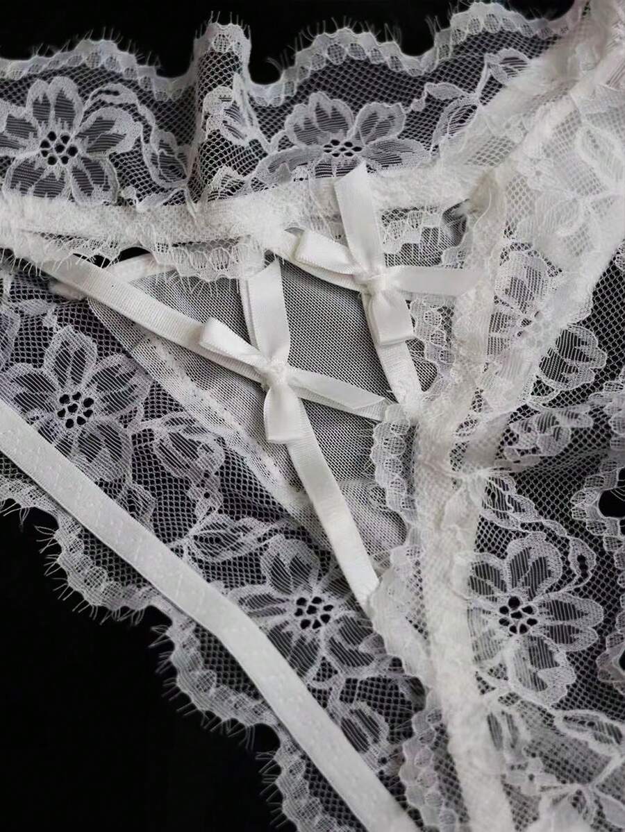 Ženske seksi gaćice tanga od čipke i mrežaste tkanine