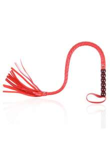 95cm Soft PU Leather Handle Professional Horse Whip, Riding Crop, Snake Whip, Training Whip, Handwoven Reusable Horse Whip, Suitable For Training, Practice And Outdoor Games, Easy To Use And Handle Equestrian Accessory, Prop