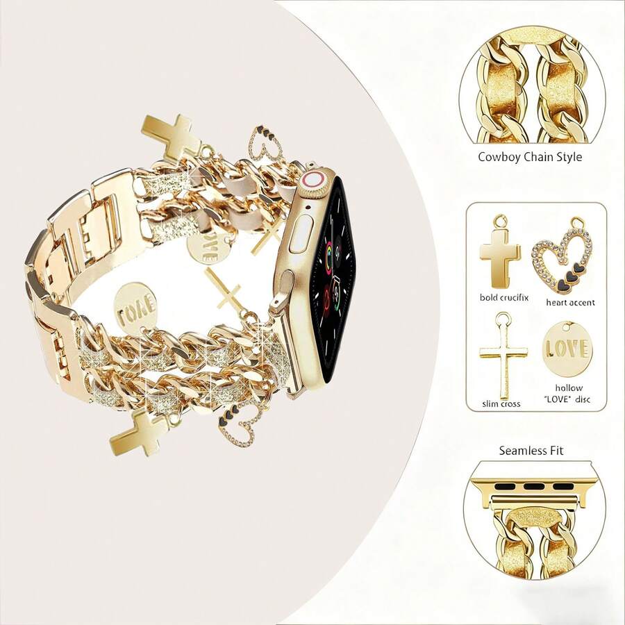 Moderan metalni kaiš za sat, kompatibilan sa Apple Watch 38/40/41/42/45/46/49mm