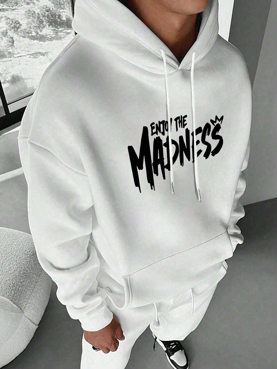Muški ležerni modni street hoodie duks za ekstremne sportove sa crtanim printom