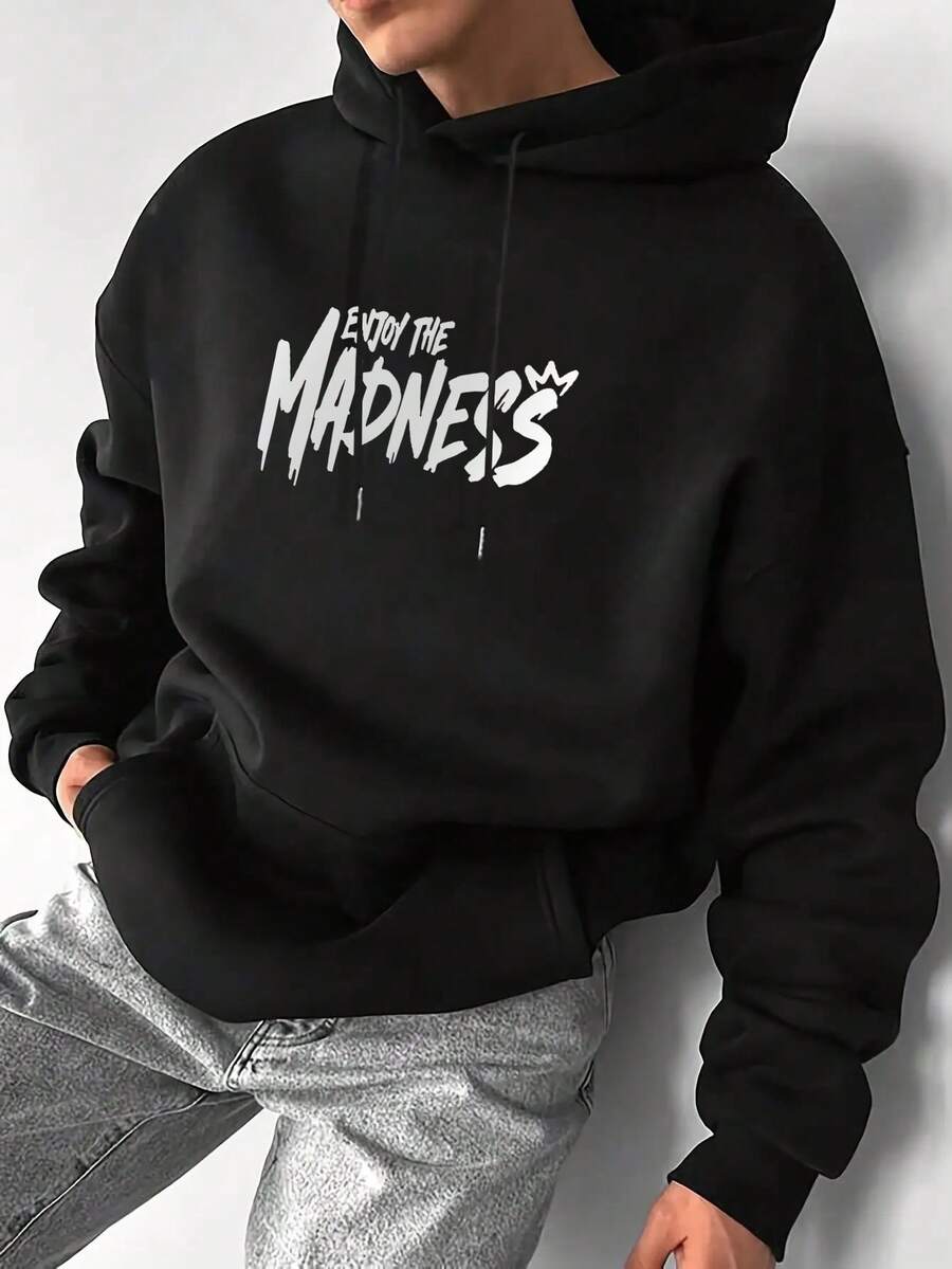 Muški ležerni modni street hoodie duks za ekstremne sportove sa crtanim printom