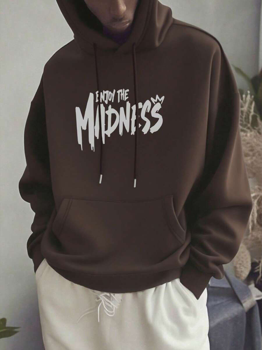 Muški ležerni modni street hoodie duks za ekstremne sportove sa crtanim printom
