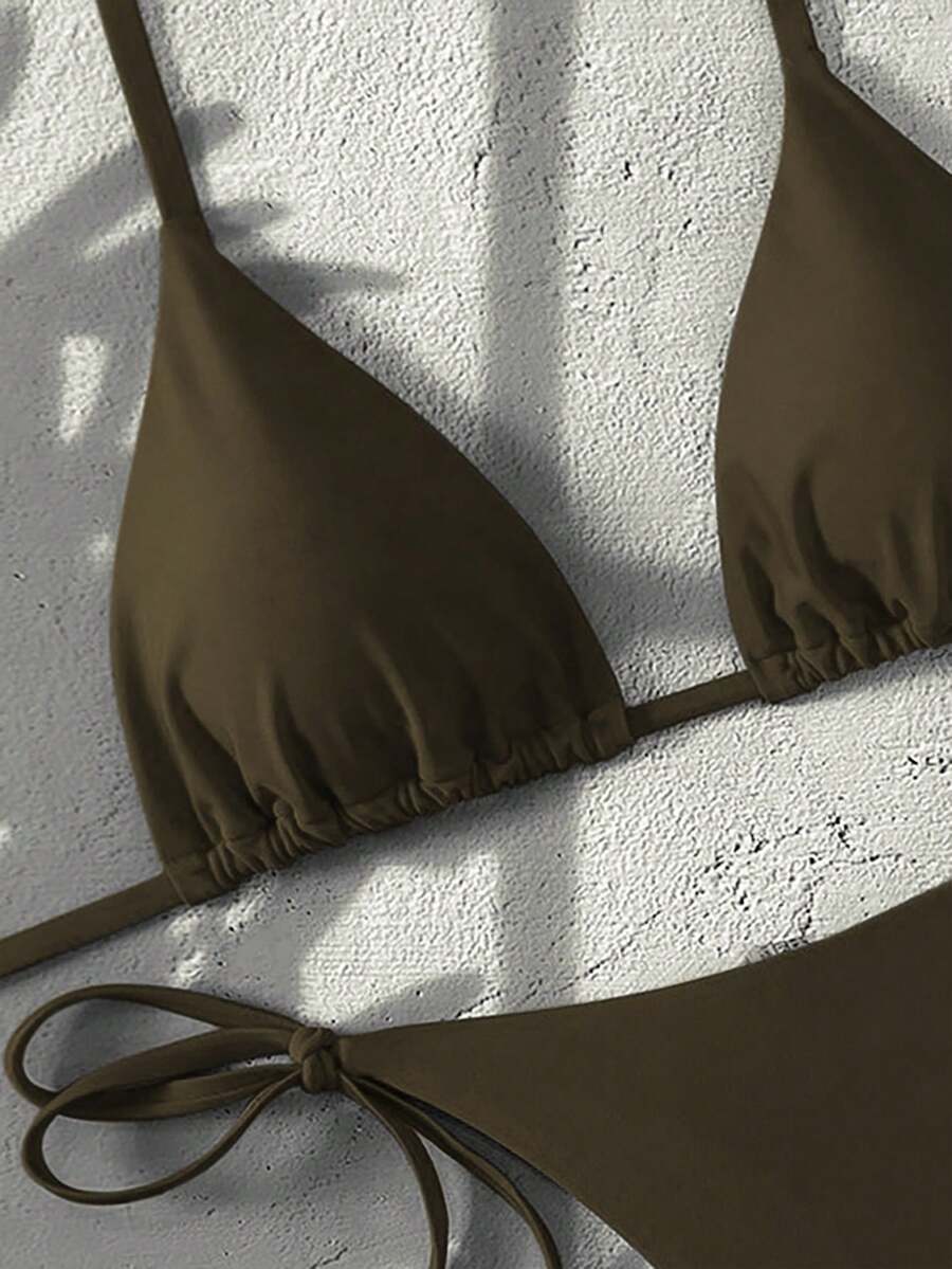 Ženski Bikini Set sa Halter Krojem i Dekoracijom od Kristala