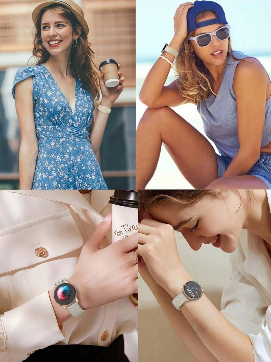 20mm dvobojna silikonska narukvica za sat sa cvetnim reljefom, kompatibilna sa Samsung Galaxy Watch 7 6 5 4 40mm 44mm/5 Pro/6 Classic 47mm/Watch 4 Classic/Active 2, 45mm/Watch 3/Watch 4 Classic 42mm 46mm Watch 6 47mm 43mm