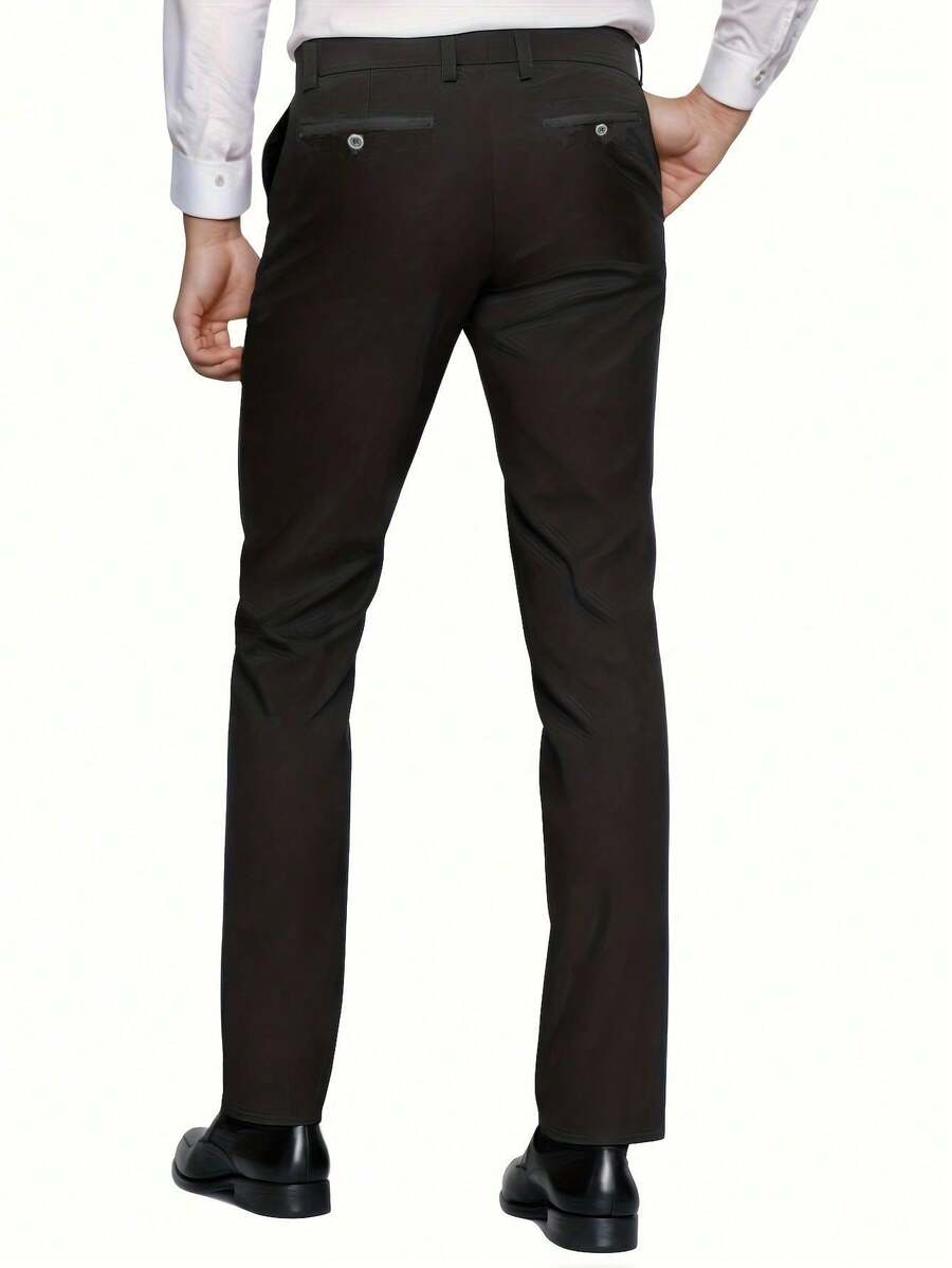 Muški poslovni komplet od 3 dela, uključuje sako, prsluk i pantalone, jednobojni, slim fit