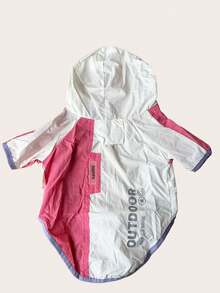 Waterproof, Sunscreen And Dustproof Pet Raincoat | 2-Legged Hooded Zip-Up Pet Clothes For Dogs & Cats