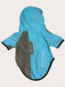 Waterproof, Sunscreen And Dustproof Pet Raincoat | 2-Legged Hooded Zip-Up Pet Clothes For Dogs & Cats