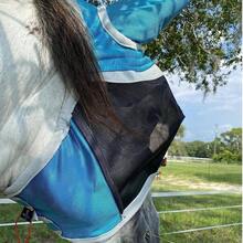 1pc New Breathable Fly Mask, Anti-Mosquito Anti-Fly Horse Face Mask, Horse Riding Accessories, Protects Eyes And Ears