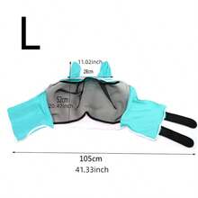 1pc New Breathable Fly Mask, Anti-Mosquito Anti-Fly Horse Face Mask, Horse Riding Accessories, Protects Eyes And Ears