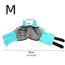 1pc New Breathable Fly Mask, Anti-Mosquito Anti-Fly Horse Face Mask, Horse Riding Accessories, Protects Eyes And Ears
