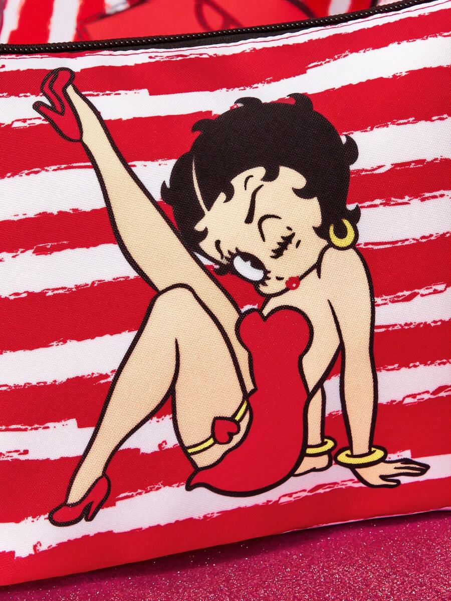 Betty Boop 1 kom set lagane kozmetičke torbe od poliesterskih vlakana sa štampanim crtanim uzorkom