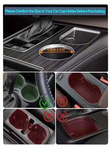 Adjustable Car Cup Holder With 360° Rotating Tray - ABS Plastic Beverage And Food Stand, Extendable Tabletop Drink Holder, Suitable For SUV, Truck - Heavy Duty Vehicle Interior Accessory, Holds Hot/Cold Drinks And Snacks, Compatible