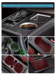 Adjustable Car Cup Holder With 360° Rotating Tray - ABS Plastic Beverage And Food Stand, Extendable Tabletop Drink Holder, Suitable For SUV, Truck - Heavy Duty Vehicle Interior Accessory, Holds Hot/Cold Drinks And Snacks, Compatible