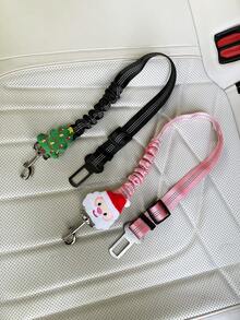 1pc Cute Pet Car Safety Belt Harness Leash, Creative Heart-Shaped Dog/Cat Vehicle Safety Tether Strap,Dog Accessories
