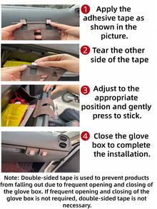 Car Hooks, Passenger Glove Box Hooks, Front Seat Storage Metal Hooks With Rollers, Plush Lining Passenger Glove Box Hooks With PU Leather Design, Universal Decorative Hidden Metal Hook Design, Strong Load-Bearing, Includes Rear Seat Organizer Accessories, Fits Multiple Vehicle Models