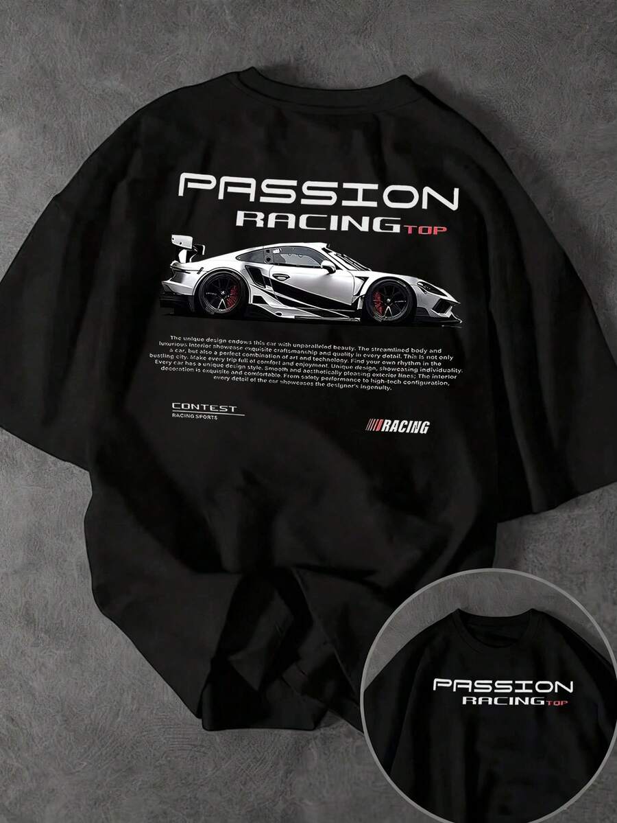 Muška ležerna streetwear majica kratkih rukava sa okruglim izrezom