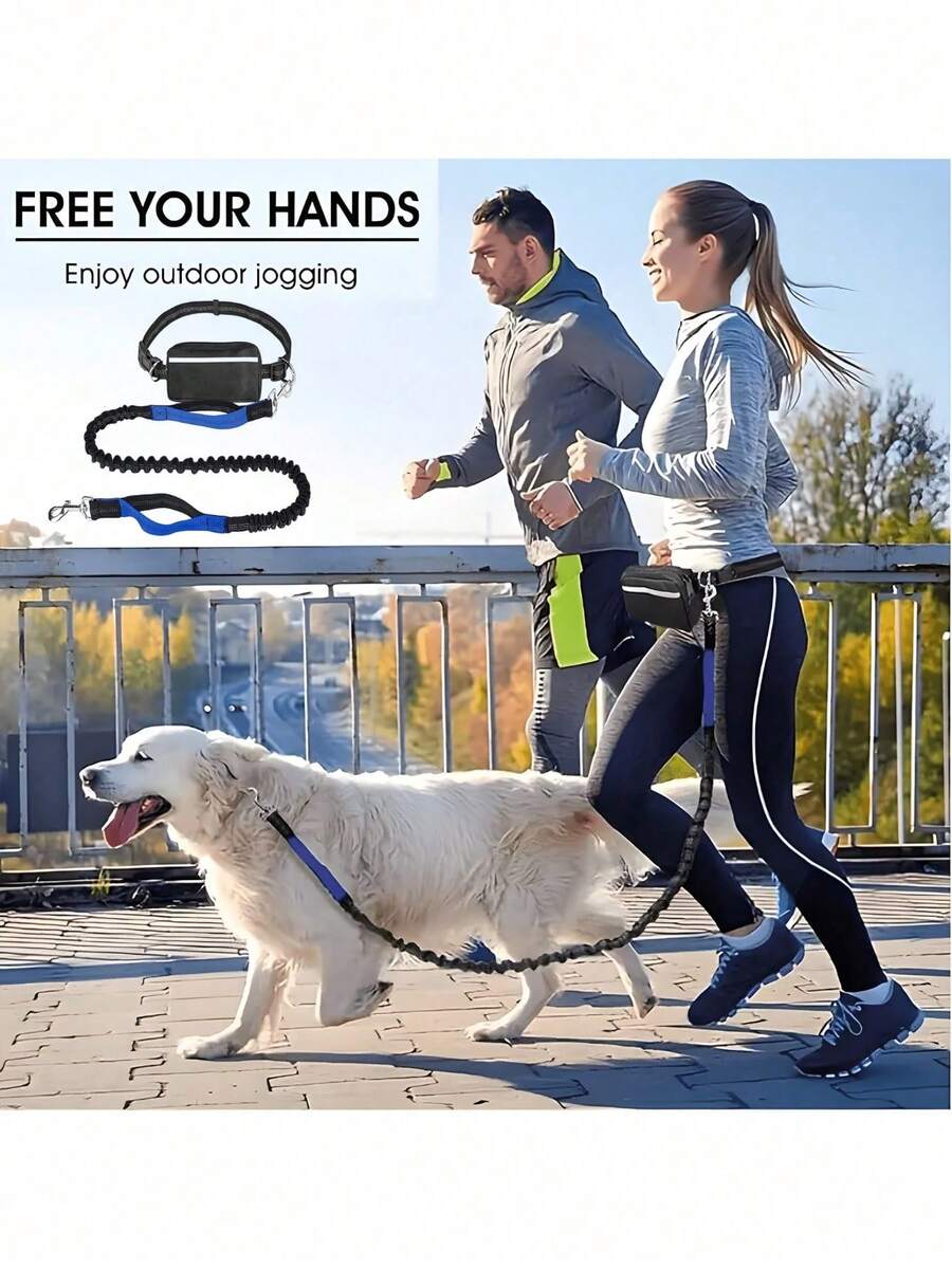 Podesivi povodac za pse i torba za struk - hands-free