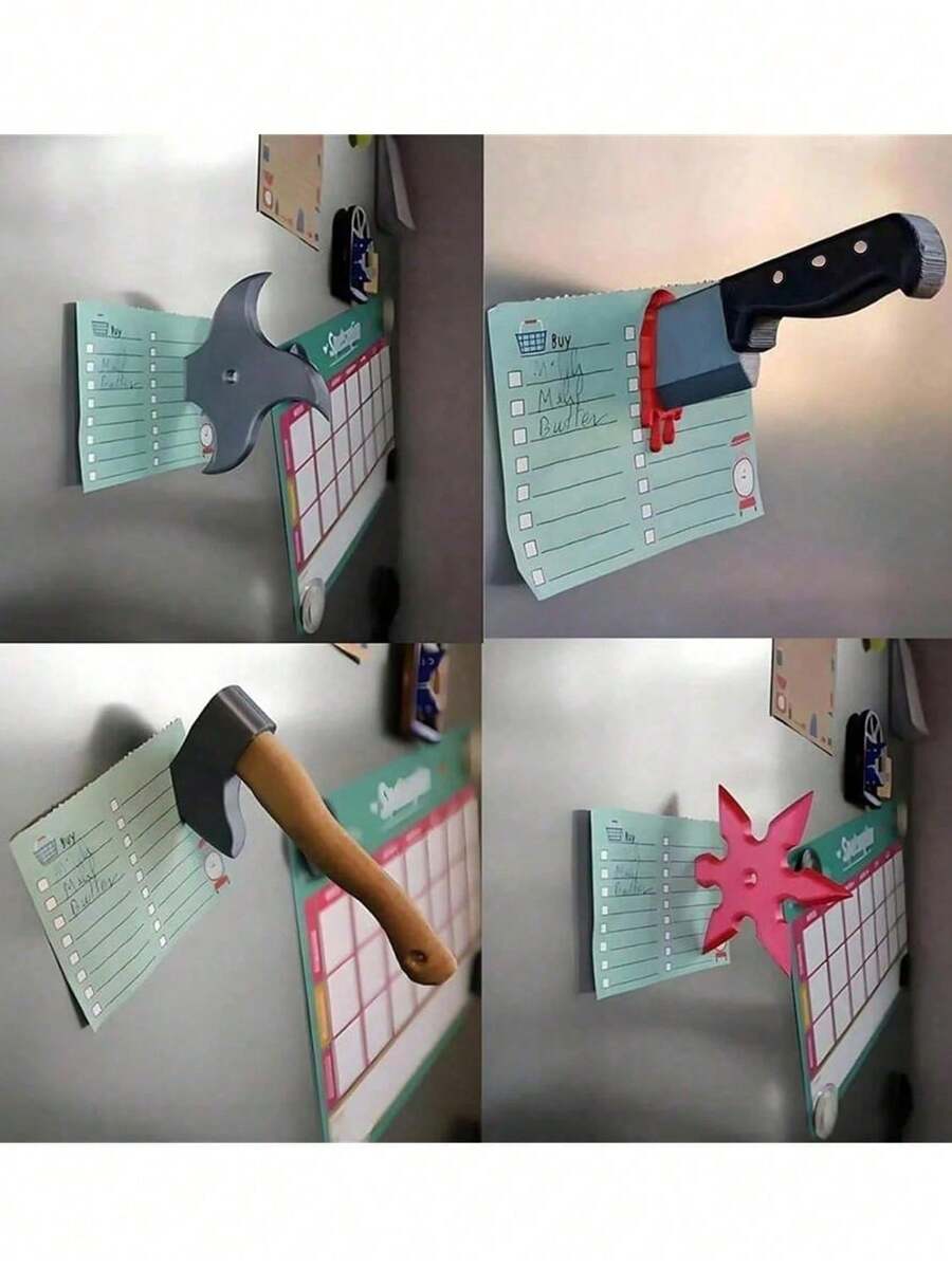 Smešan magnet za frižider u obliku noža, 3D zanimljiv magnet za frižider u obliku sekire