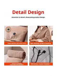 Teckwe Women's Heated Shawl With 8 Heating Zones And 3 Adjustable Heating Levels