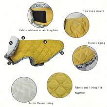Winter Warm Dog Jacket, Pet Coat For Cold Weather, Dog Outdoor Jacket, Dog Snow Suit, Dog Outdoor Cotton Coat, Suitable For Small, Medium And Large Dogs