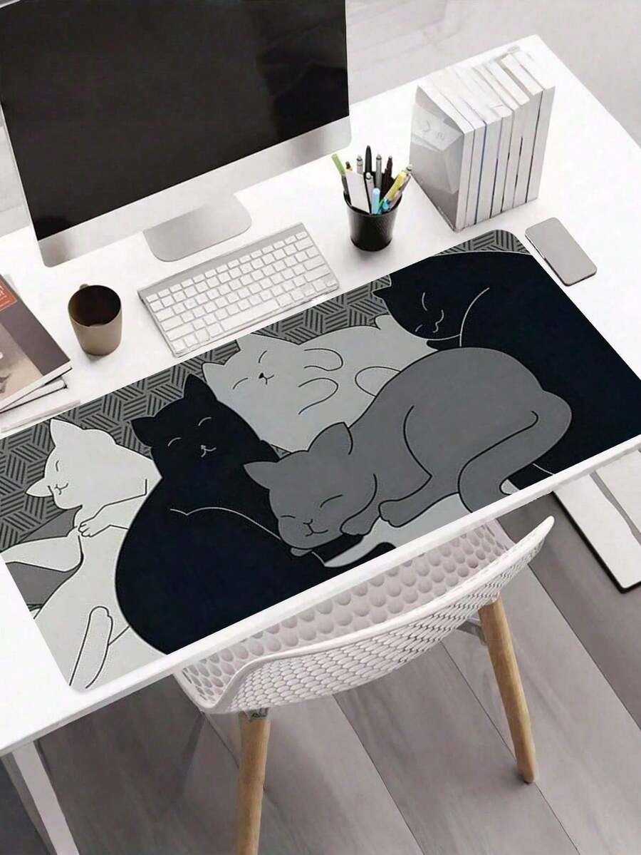 Podloga za miš sa prečicama na tastaturi, sa zadebljanom gumom, 9.45 x 7.9 inča