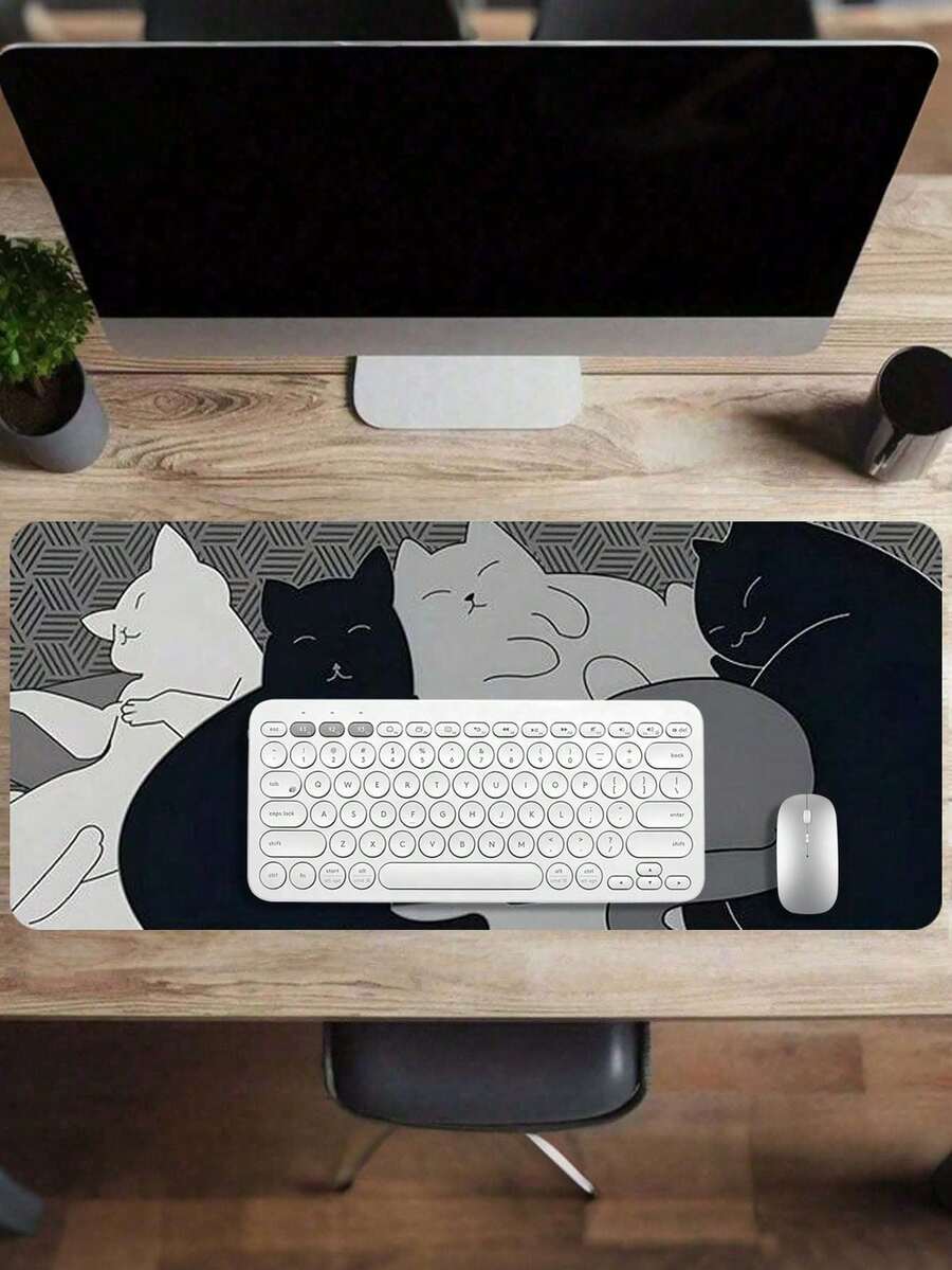 Podloga za miš sa prečicama na tastaturi, sa zadebljanom gumom, 9.45 x 7.9 inča
