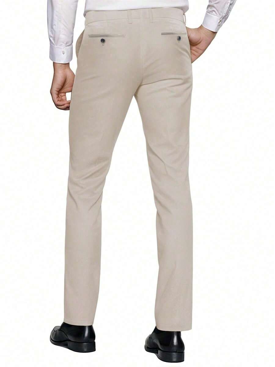 Muški poslovni komplet od 3 dela, uključuje sako, prsluk i pantalone, jednobojni, slim fit