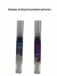 Pet Teeth Cleaning Pen Dog Teeth Cleaning Gel With Soft Brush Head - Suitable For Oral Care Of Dogs And Cats - For Fresh Breath And Gum Health - An Easy-To-Use Pet Teeth Cleaner