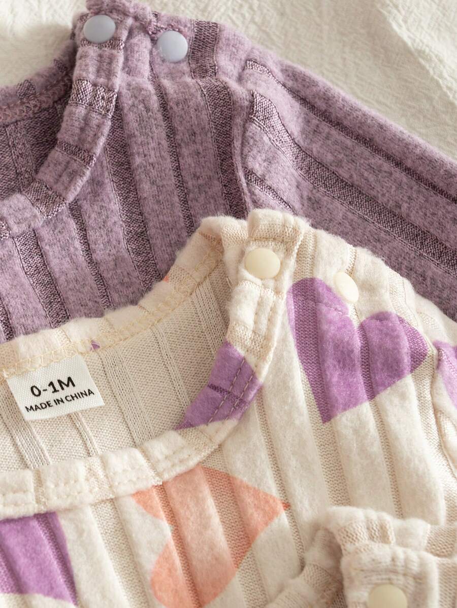 6 kom/set za bebe devojčice sa okruglim izrezom, dugim rukavima i kopčama