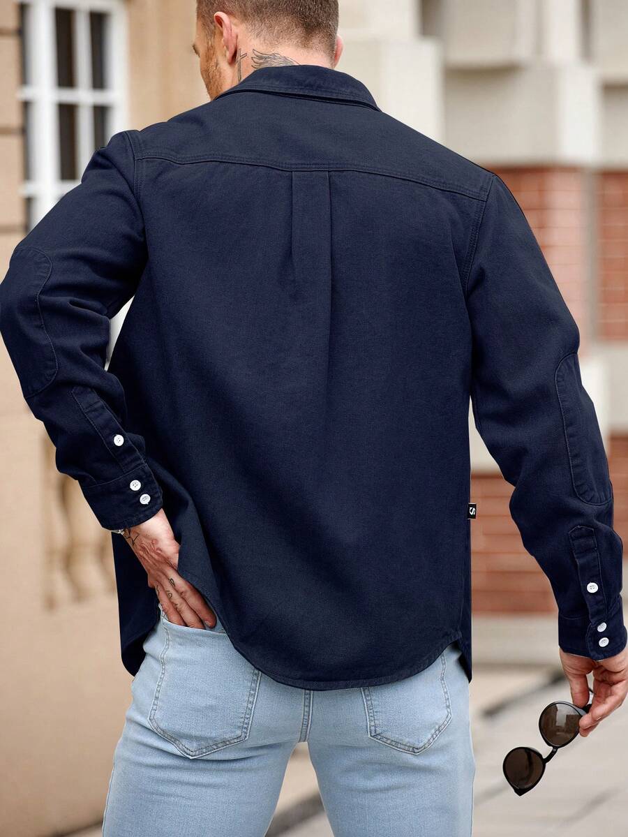 Muška ležerna streetwear teksas košulja dugih rukava